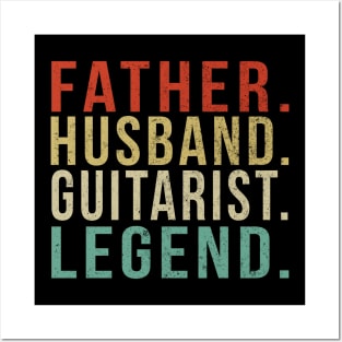 Guitarist Dad Vintage/ Father. Husband. Guitarist . Legend. Posters and Art